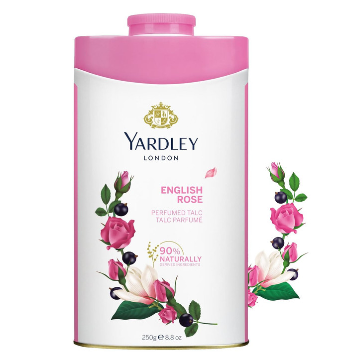 Yardley English Perfumed Talc, Rose online at globaldelivered