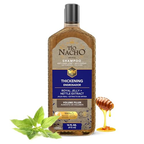 Tio Nacho Thickening Shampoo for Thinning Hair for Women Men with Royal Jelly Nettle Extract Volumizing Hair Loss Shampo