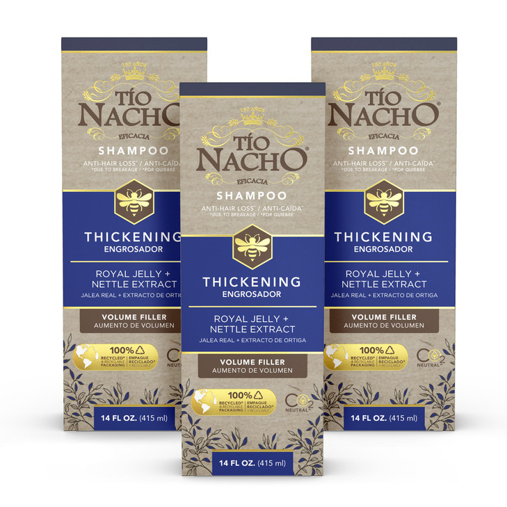 Tio Nacho Thickening Shampoo for Thinning Hair for Women Men with Royal Jelly Nettle Extract Volumizing Hair Loss Shampo