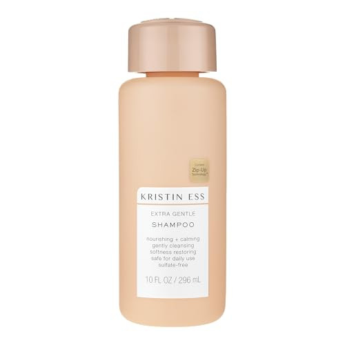 Kristin Ess Hair Extra Gentle Shampoo for Sensitive Skin Scalp Moisturizing Hydrating Shampoo for Dry Hair Vegan Color S