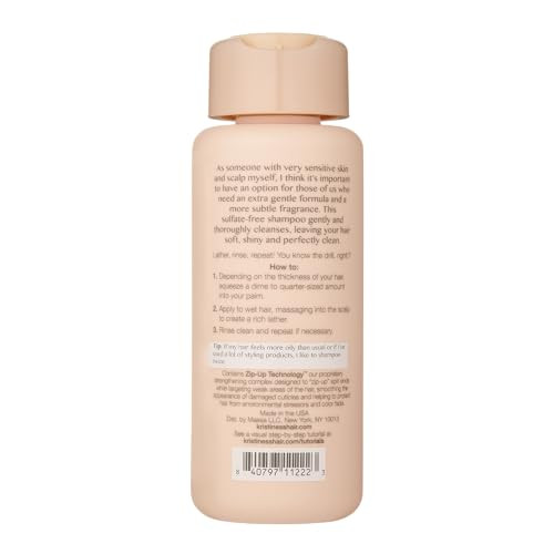 Kristin Ess Hair Extra Gentle Shampoo for Sensitive Skin Scalp Moisturizing Hydrating Shampoo for Dry Hair Vegan Color S