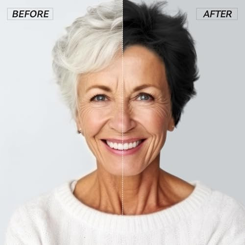 YOURTONE Black Hair Dye Shampoo Instant Easy 3in1 Hair Color Solution for Men and Women Herbal Formula Ammoniafree Lasts