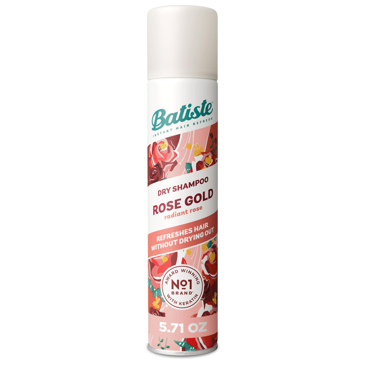 Batiste Dry Shampoo Rose Gold Refresh Hair and Absorb Oil Between Washes Waterless Shampoo for Added Hair Texture and Bo