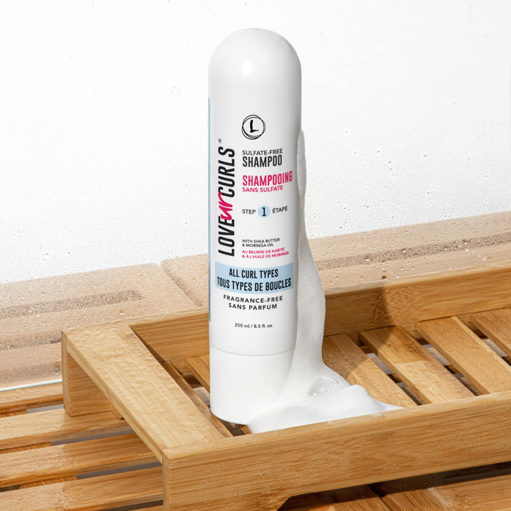Love Ur Curls Fragrance Free Shampoo Moisturizing and Scalp Cleanse for Curly Wavy or Kinky Coily Hair Vegan and Silicon