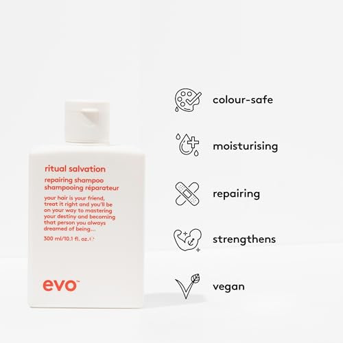 Evo Ritual Salvation Repairing Shampoo for ColorTreated Hair ProteinRich Formula to Repair Strengthen Moisturize 101 fl
