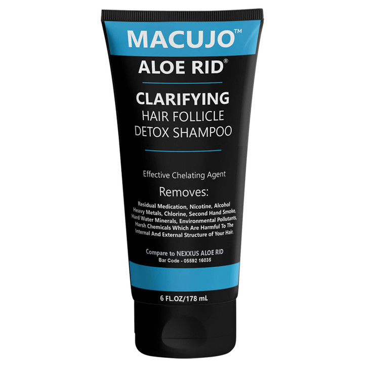 Macujo Aloe Rid Detox Shampoo Method Effective Chelating Agent for Pollutants Residual Medications Nicotine Alcohol Chlo