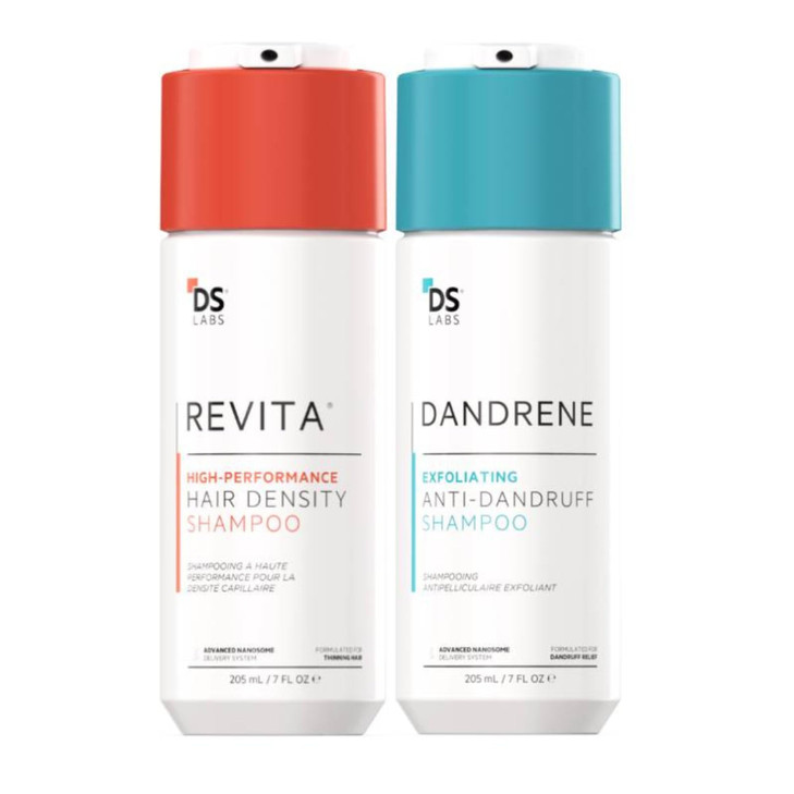 DS Labs Revita Shampoo Dandrene AntiDandruff Shampoo Bundle Supports Hair Density Scalp Health Strengthening Thickening