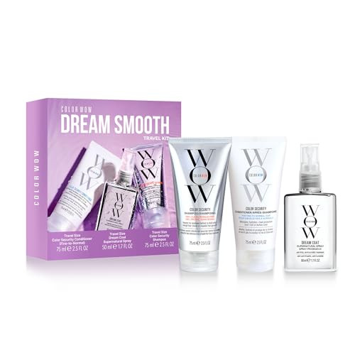 COLOR WOW Dream Smooth Travel Kit Includes Shampoo Conditioner and Dream Coat Get the silky liquidy glossy texture of yo