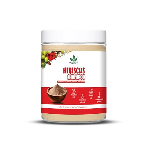 Havintha Natural Amla Reetha Shikakai Methidana And Hibiscus Powder Shampoo for Hair 227 grams