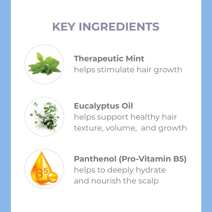 DERMAE Thickening Shampoo for Thinning Hair Natural Hair Growth Shampoo Sulfate Free Therapeutic Mint and Herbal Volumiz