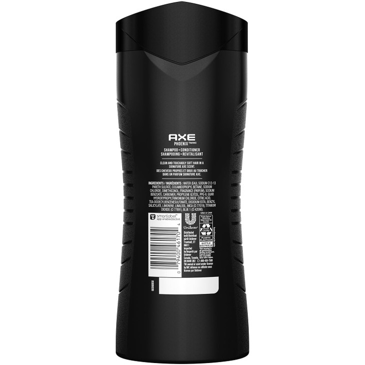 AXE Phoenix Mens 2in1 Shampoo Conditioner 2Pack Crushed Mint Rosemary Scent 16 Fl Oz Ea