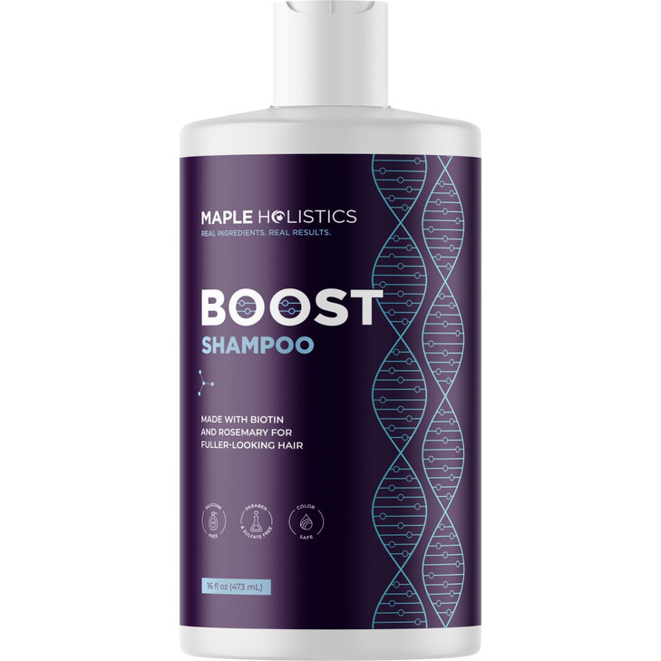 Advanced Biotin Shampoo with Rosemary Oil Volumizing Shampoo for Thinning Hair for Women Men with Black Castor Caffeine
