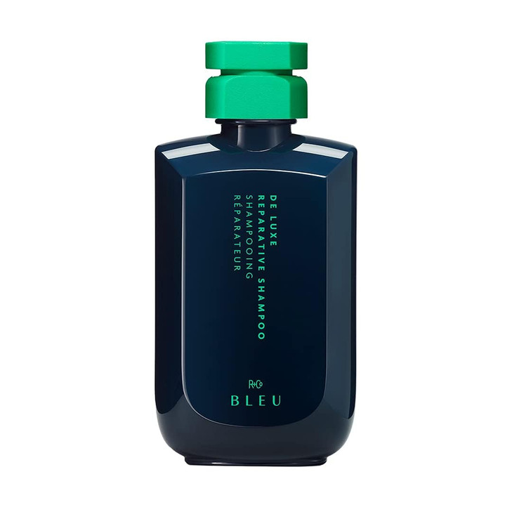 RCo BLEU De Luxe Reparative Shampoo Hydrates Strengthens Adds Shine Repairs Coarse Fragile or Damaged Hair Seals Cuticle