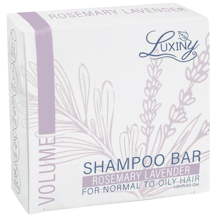 Luxiny Rosemary Lavender Volumizing Shampoo Bar Vegan SulfateFree Made in the USA with Rice Protein for Fine Hair EcoFri