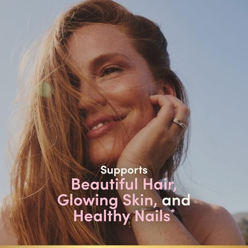 Nature's Bounty Optimal Solutions Hair, Skin & Nails Formula, with 3,000 mcg Biotin, 60 Coated Caplets, 20 Total Servings