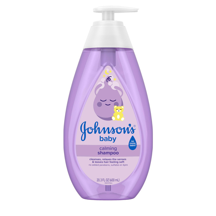 Johnsons Baby Calming Shampoo with Soothing NaturalCalm Aromas Gentle Hair Wash Baby Essentials Hypoallergenic No Added