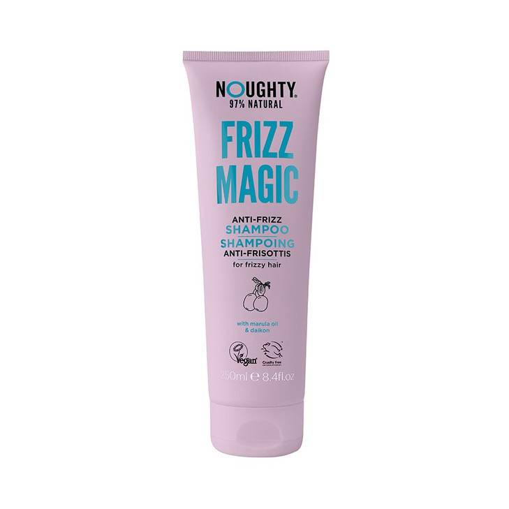 Noughty 97 Natural Frizz Magic Shampoo Anti Frizz Cleanser for Frizzy and Curly Hair to Smooth and Shine with Marula Oil