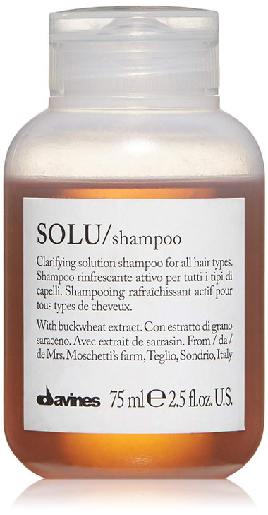 Davines SOLU Shampoo Deep Cleansing from Accumulation or Residues of Styling Products for Normal to HeavilyStyled Hair G
