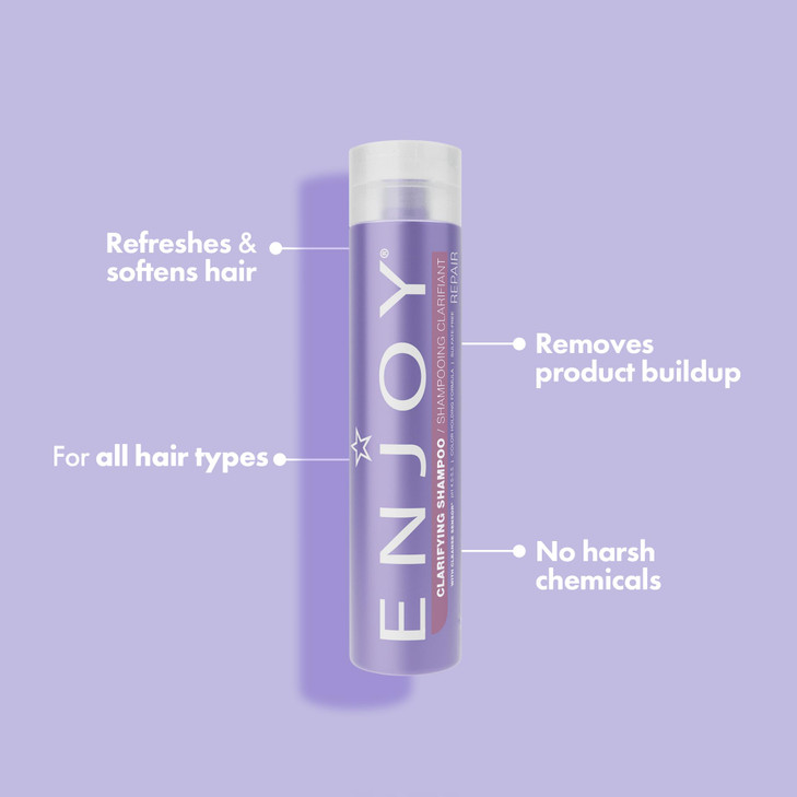 Enjoy Clarifying Shampoo Deep Cleansing Chelating SulfateFree Hair Detox Removes Hard Water Minerals Chlorine Product Bu