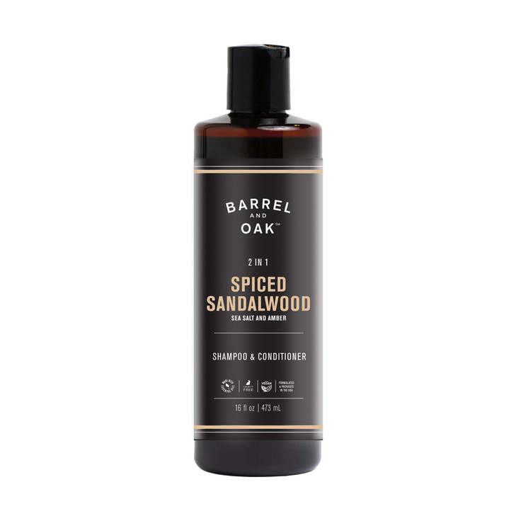Barrel Oak 2in1 Mens Shampoo and Conditioner Cleanses Hair Scalp MultiUse Hair Products for Men Vegan Shampoo and Condit