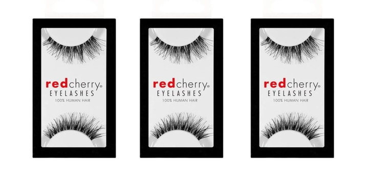 Red Cherry #DW False Eyelashes (Pack of 3 Pairs) online at globaldelivered