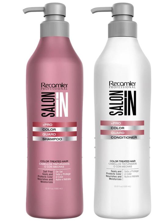 Salon Recamier Color Guard Shampoo Conditioner Bundle 338 fl oz Each Color Protection Hydration for ColorTreated Hair