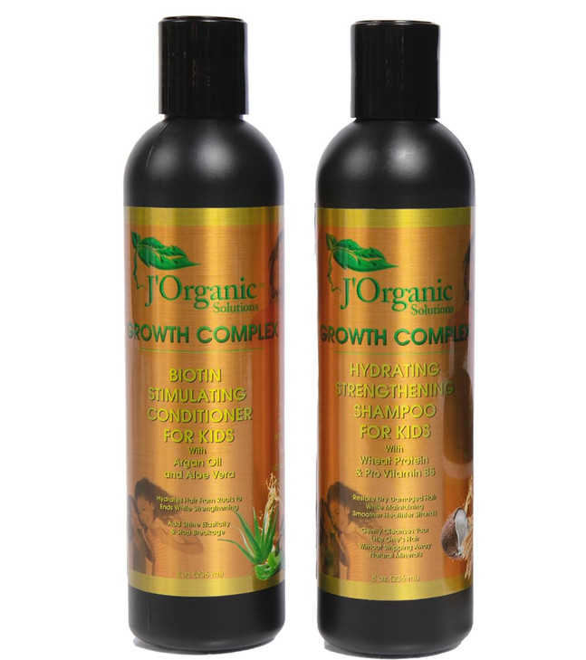 J Organic Solutions Biotin Hydrating Strengthening shampoo Conditioner Set PhthalatesFree No Sulfate Parabenfree Baby An
