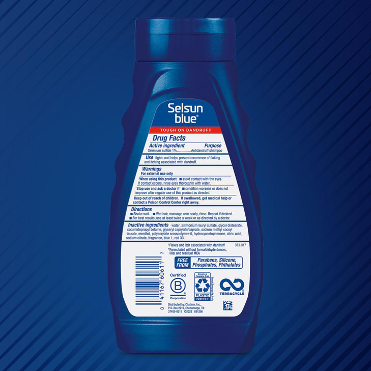 Selsun Blue Mens Care Medicated Antidandruff Shampoo Maximum Strength Scalp Treatment With Selenium Sulfide 11 fl oz