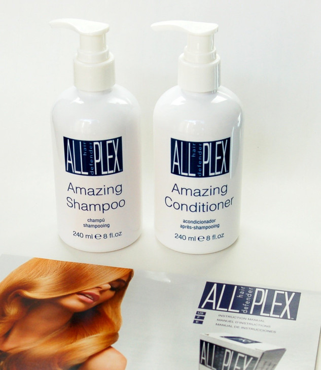 PLEX BT Amazing Shampoo and Conditioner 8oz Duo JKS International Softens Restores Damaged Hair Hair Care Shampoo and Co