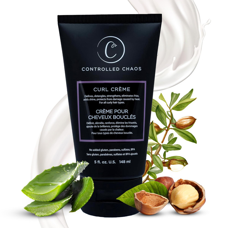 Controlled Chaos Curl Cream for Curly Hair Defining Cream with Shea Butter for Long Lasting Frizz Free Curls Sulfate Par