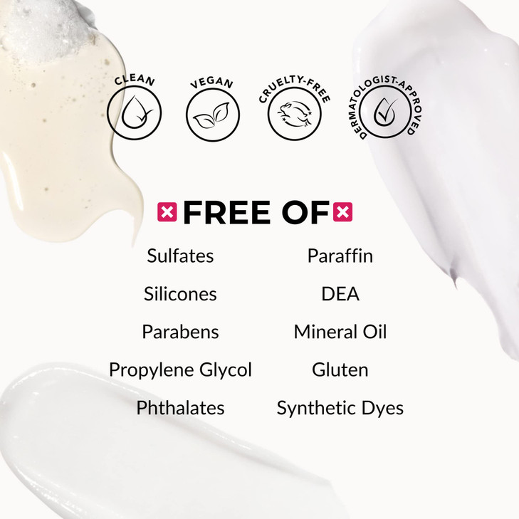 Love Ur Curls Fragrance Free Shampoo and Conditioner Set with All in One Curl Cream Styler for Curly Hair 3 Step System