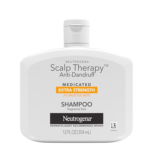 Neutrogena Scalp Therapy AntiDandruff Extra Strength Medicated Shampoo with 3 Salicylic Acid Helps Prevent Fight Control