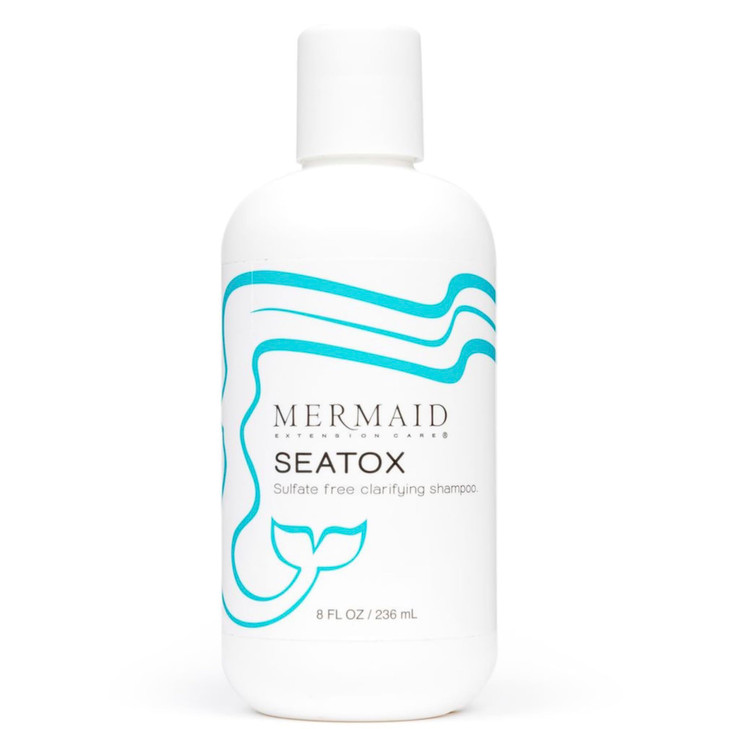 Mermaid Extension Care Seatox Clarifying Shampoo Deep Cleansing SulfateFree HairExtensionSafe Formula for BuildUp Remova