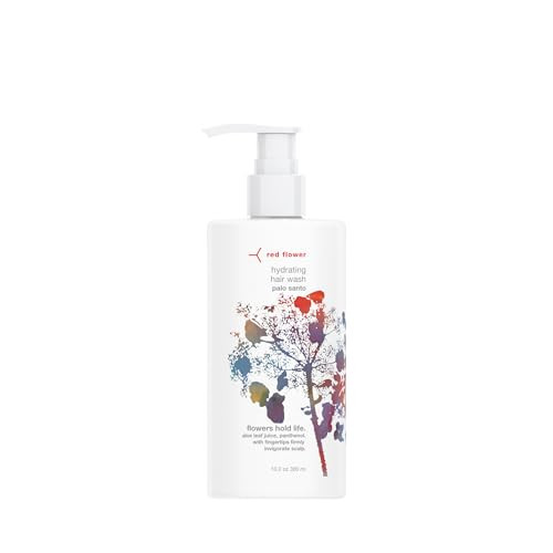 Red Flower Palo Santo Hydrating Hair Wash SulfateFree Moisture Boost Shampoo with Coconut Glycerin ProVitamin B5 Aromath
