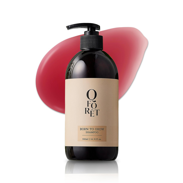 QFORET Born to Grow Scalp Shampoo for Oily Itchy Scalp Relief Clarifying Korean Herbal Care Promotes Healthy Hair Shine