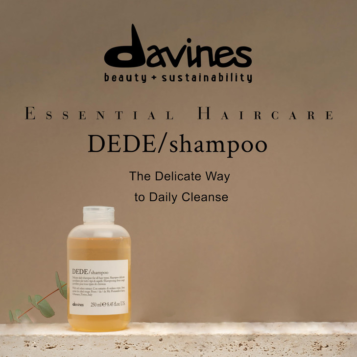 Davines DEDE Shampoo Delicate Soft Lather Daily Cleanser for Medium Fine Fine Hair Gently Removes Impurities to Make Hai