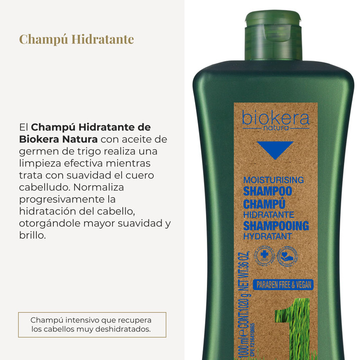 Salerm Biokera Natura Moisturising Shampoo 36 Ounce 1000 ml