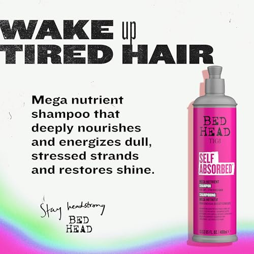 Bed Head by TIGI Self Absorbed Shampoo and Conditioner Set for Dry Hair Nourishing and Strengthening Frizz Control Hair