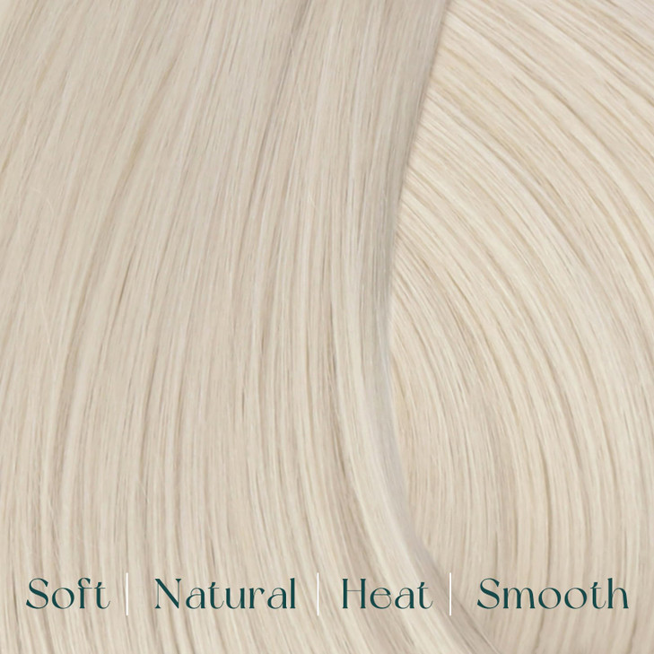 Easyouth Clip in Hair Extensions Human Hair Blonde Clip in Hair Extensions Human Hair White Blonde Real Hair Extension C