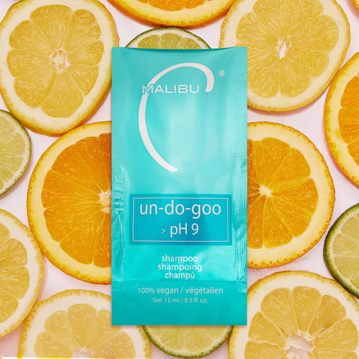 Malibu C UnDoGoo Shampoo 1 Packet Clarifying Shampoo to Remove Product Build Up Resins from Hair Shine Restoring Moistur