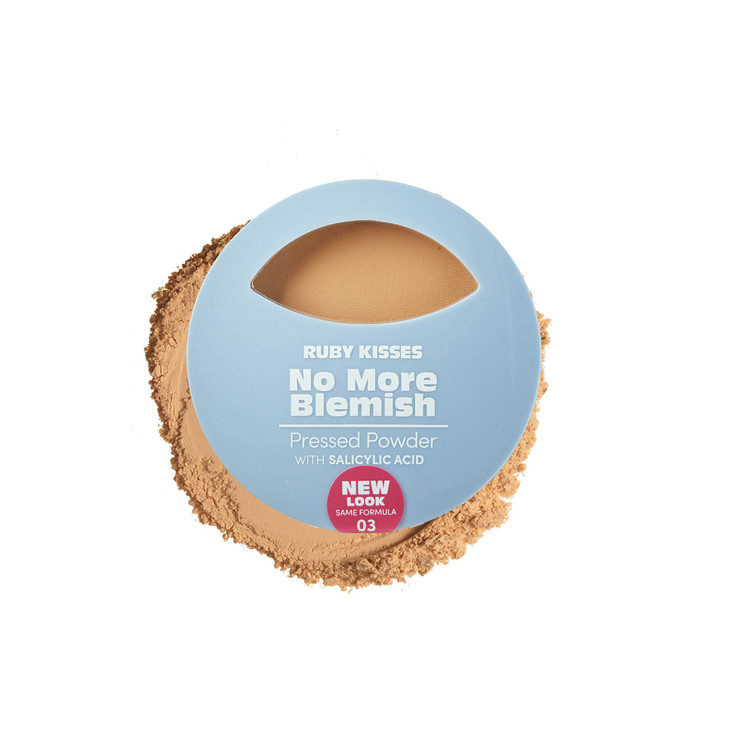 Ruby Kisses No More Blemish Face Powder with Salicylic Acid Korean Makeup Matte Finish Full Coverage Pressed Powder (Golden Glow) online at globaldelivered