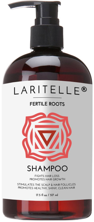 Laritelle Organic Shampoo Fertile Roots 175 oz Fights Hair Loss Promotes Healthy New Growth with Lavender Ginger Rosemar