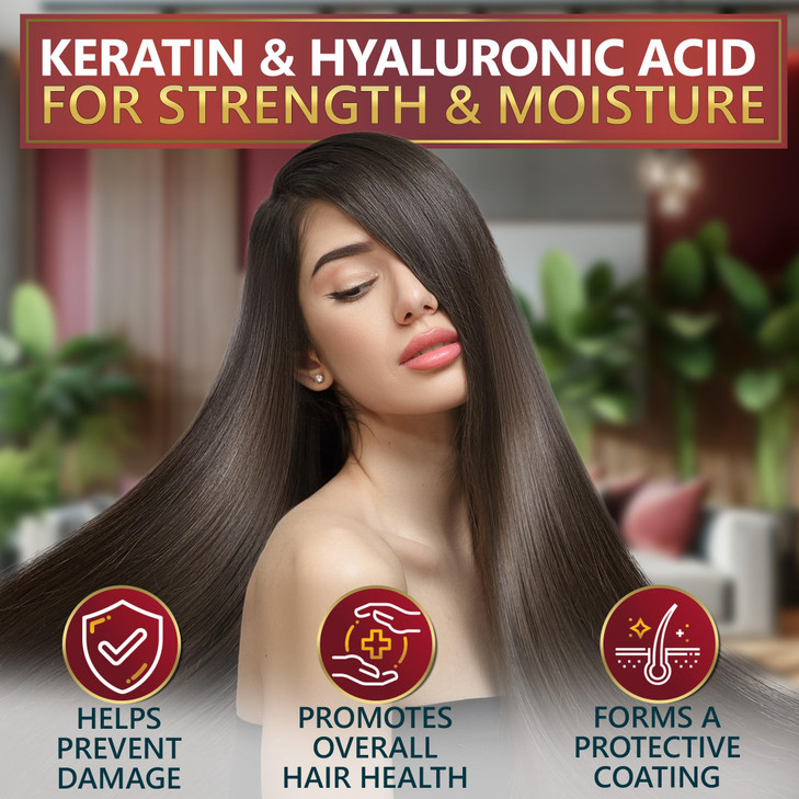 NATURAVIS Keratin Shampoo and Conditioner Set Sulfate Free All Hair Types Women and Men 169 Fl Oz Pack of 2
