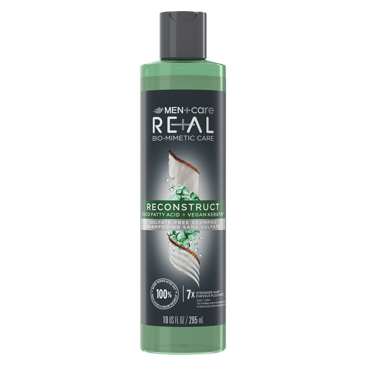 DOVE MEN CARE Real BioMimetic Care Shampoo For Damaged Hair Reconstruct SulfateFree Shampoo With Coco Fatty Acid Vegan K