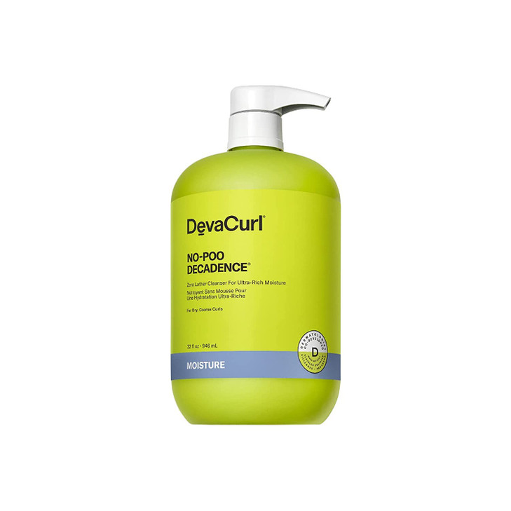 DevaCurl NoPoo Decadence NonLathering Cleanser for UltraRich Moisture Green Oasis 32 fl oz