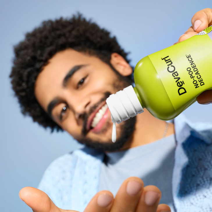 DevaCurl NoPoo Decadence NonLathering Cleanser for UltraRich Moisture Green Oasis 32 fl oz