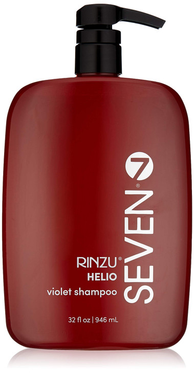SEVEN Hair Care Rinzu Helio Violet Shampoo for Women Men with Green Tea Amino Acid Purple Shampoo for Blonde Hair Brassi