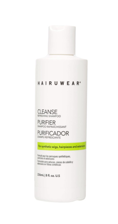 Hair u wear CLEANSE Freshening Shampoo Wash For Synthetic Wigs Hairpieces and Extensions 8 floz