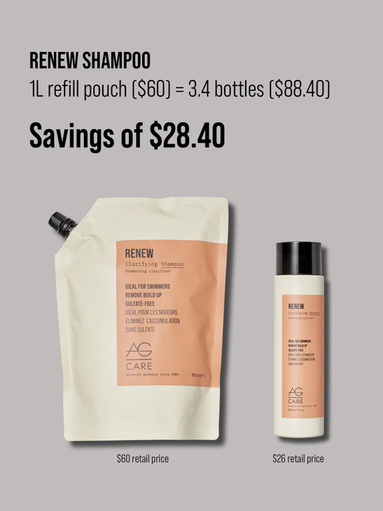 AG Care Renew Clarifying Shampoo Remove Build Up Colour Safe SulfateFree Shampoo 338 Fl Oz