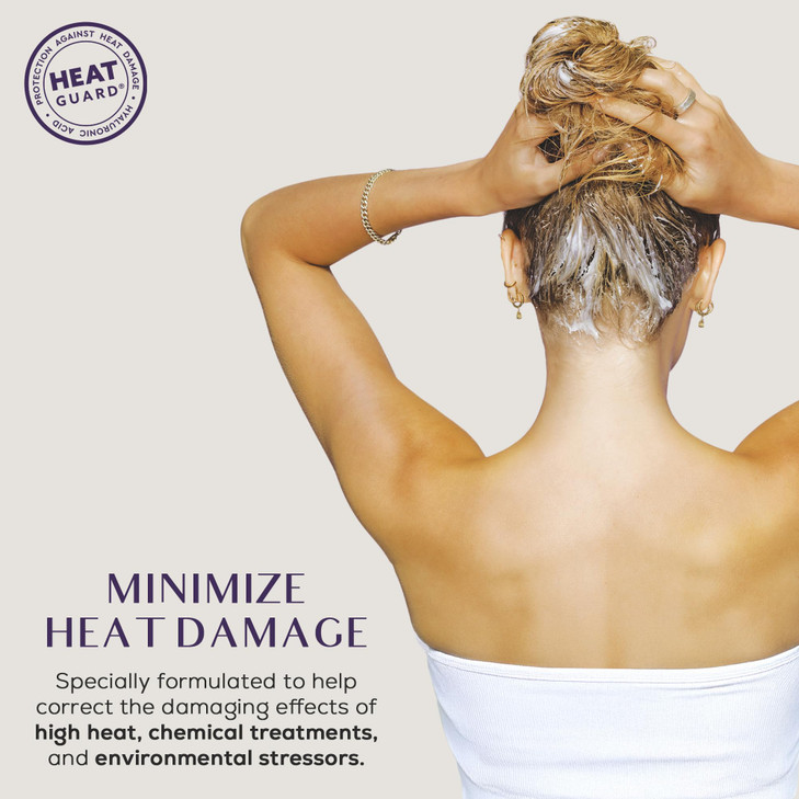 SUTRA Heat Guard Hair Shampoo for Frizzy Dry Damaged Hair Thermal Protecting Shampoo Hydrates Protects Repairs Against H